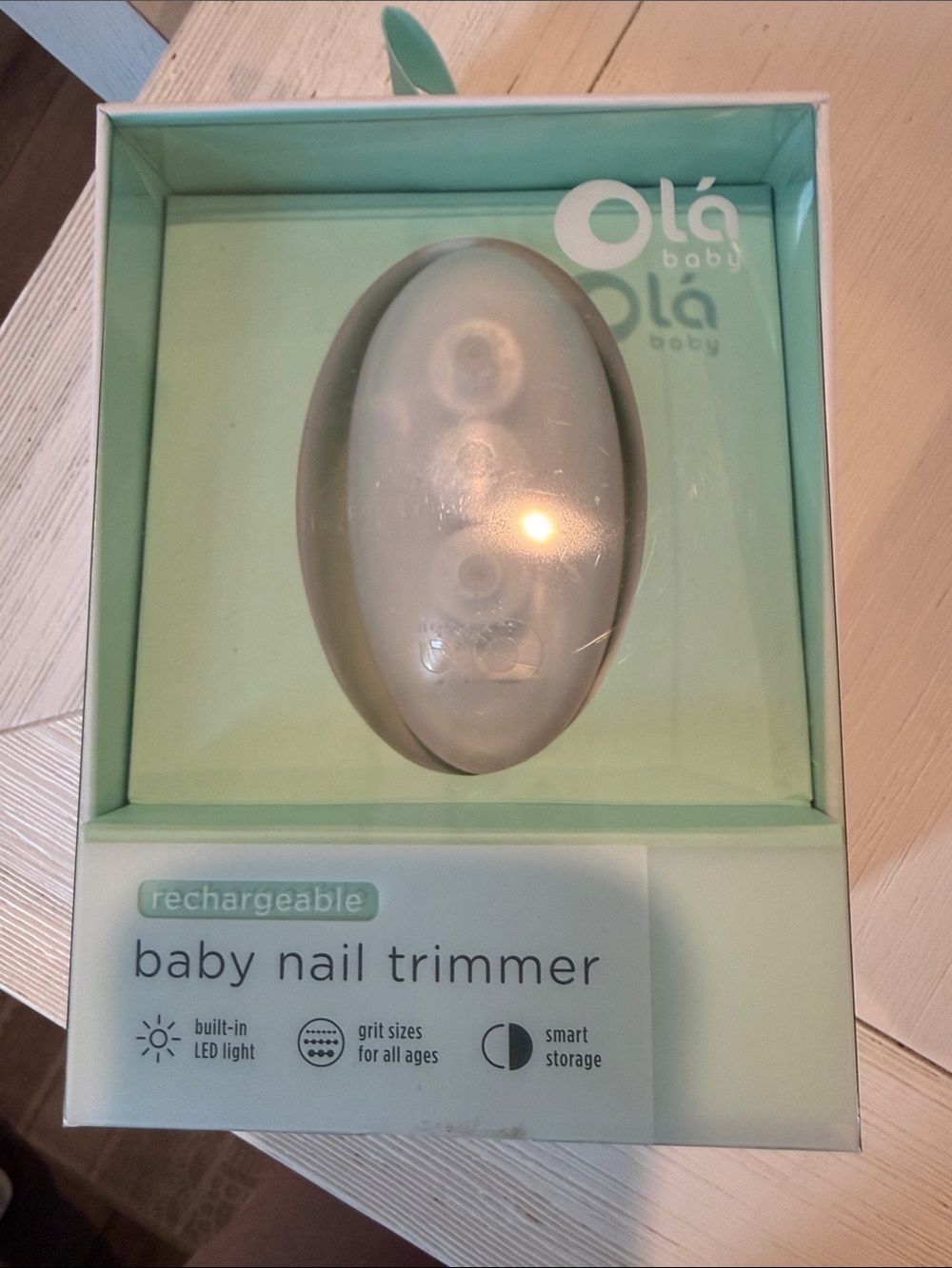Mint Rechargeable Baby Nail Trimmer - Gentle Nail Care